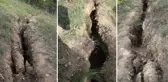 Tokat Sulusaray'daki depremler sonrası çıkan derin çatlaklar vatandaşları tedirgin ediyor