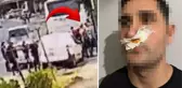 Asker kaçakları polise saldırdı! Burnuna yumruk atıp şarjörüyle darbettiler