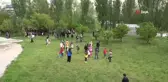 Özel öğrenciler çiftlikte at bindiler