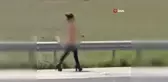 Ağrı'da çıplak gezen kadın herkesi şoka uğrattı