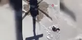 Aladağlar'da yaralanan dağcı helikopterle kurtarıldı