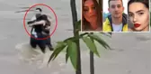 Sel 3 arkadaşı hayattan kopardı! Birbirlerine sarıldıktan saniyeler sonra akıntıya kapıldılar