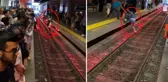 İstanbul'da 2 metro hattında arıza! Yolcular raylarda yürüdü, tehlikeli anlar kameraya yansıdı