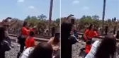 Raylarda selfie çekmek isteyen kadına tren çarptı! Feci şekilde can verdi
