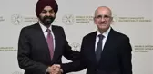 Bakan Şimşek, Dünya Bankası Grubu Başkanı Ajay Banga'yı Merkez Bankası'nda ağırladı