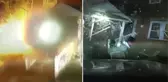 Polis gelince evini havaya uçurmuştu! ABD polisi ülkeyi karıştıran olayın görüntülerini paylaştı
