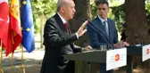 İspanyol muhabirin sorusu Cumhurbaşkanı Erdoğan'ı sinirlendirdi: Başını sallama, bak ben sallamıyorum