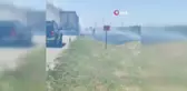 Lüleburgaz'da D-100 karayolunda tır yangını