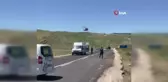 Tekman'da otomobil takla attı, yaralılar ambulans helikopterle hastaneye kaldırıldı
