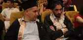 63 yaşındaki İsmail amca, 8'inci üniversite diplomasını bir buçuk yaşındaki ikiz evlatlarıyla aldı