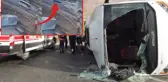 İki otobüsün kafa kafaya çarpıştığı kaza kamerada! Olan arkadan gelen uzman çavuşa oldu