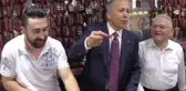 Bakan Yerlikaya'dan esnaf ziyareti! Kendisini uyaranlara verdiği esprili yanıt herkesi gülümsetti