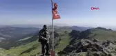 Köroğlu Dağları'nda Türk Bayrağı Değiştirildi