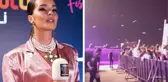 Van konserinde protesto! Seyirciler 
