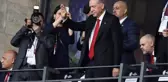 Erdoğan, Türkiye-Hollanda futbol maçını izlemek üzere Berlin'e geldi