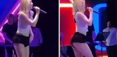 Aleyna Tilki, süper mini şortlu sahne kıyafetiyle hiç beğenilmedi