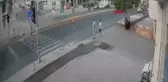 Mardin'de motosiklet kazası kamerada
