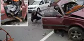 Gümüşhane'de korkunç kaza! Hurdaya dönen otomobil yaşlı çifte mezar oldu