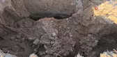 Aksaray'da mısır tarlasında küçük çaplı obruk oluştu