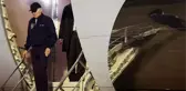 COVID-19'a yakalanan Joe Biden'in uçak merdiveninden inerken zorlandığı göründü
