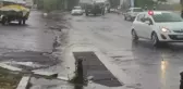 Tekirdağ'da rögar taştı, caddeyi su bastı