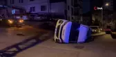 Ankara'da servis aracı devrildi
