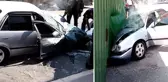 Kontrolden çıkan TIR, otomobilin üzerine devrildi: 1'i çocuk 2 yaralı