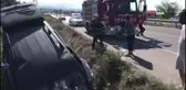 Hafif ticari araç sulama kanalına devrildi: 1 ağır yaralı