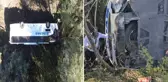 Yolcu otobüsü şarampole devrildi! 14 kişi hastaneye kaldırıldı