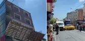 Soğanlı-Bağcılar tramvay seferleri bir binanın yıkılma tehlikesi nedeniyle durduruldu