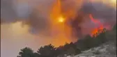 Bolu'nun Göynük ilçesinde yangın çıktı