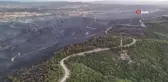 Tarihi Gelibolu Yarımadası'ndaki yangın dron ile görüntülendi