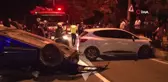 Tuzla'da kontrolden çıkan araç karşıdan gelen otomobile çarpıp takla attı: 1'i ağır 3 yaralı
