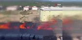 Ayvacık'ta otluk alanda çıkan yangın korkuttu