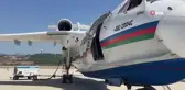 Azerbaycan'ın gönderdiği amfibi uçağı yangın söndürme çalışmalarına başladı