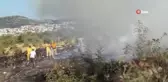 Otluk alanda çocukların ateşle oyunu yangına neden oldu