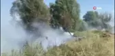 Örtü yangını büyümeden söndürüldü
