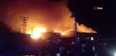 Manisa'da korkutan depo yangını