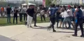 Modifiye fuarında çıkan kavga polisin biber gazlı müdahalesiyle ayrıldı