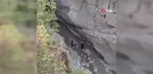 Kanyonda mahsur kalan şahıs kurtarıldı