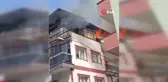 Yangın çıkan çatı katının sahibi ile komşuları arasında kavga çıktı