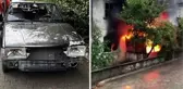 Bunlar nasıl karı koca? Biri otomobili hurdaya çevirdi, diğeri evi yaktı