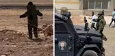 Bölgeden geçen vatandaş fark etti! Yola yerleştirilmiş mayın paniği