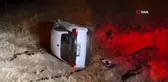 İneğe Çarpmamak İçin Manevra Yapan Sürücü Kaza Yaptı