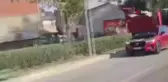 Bursa'da Kaputu Açık Seyreden Otomobil Şaşırttı