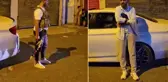 Görüntü Gaziantep'ten! Silahlarla sokağa inip husumetlilerini tehdit ettiler