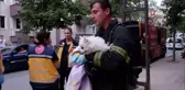 Edirne'de Yangında Mahsur Kalan Köpek Kurtarıldı
