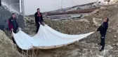 Sinop'ta İşçiler Maaş Almadan İnşaatta Eylem Yaptı