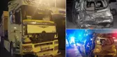 Alkollü TIR şoförü, yarım saatte 3 kazaya karıştı: 2 ölü, 2 yaralı