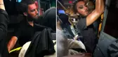Minibüste kız öğrencileri rahatsız eden makyajlı tacizci gözaltına alındı